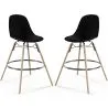 Banco de Bar - Design Escandinavo - Pernas de Madeira - Pack de 2 - Skögur image 9