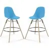Banco de Bar - Design Escandinavo - Pernas de Madeira - Pack de 2 - Skögur image 9