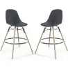 Banco de Bar - Design Escandinavo - Pernas de Madeira - Pack de 2 - Skögur image 9