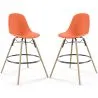 Banco de Bar - Design Escandinavo - Pernas de Madeira - Pack de 2 - Skögur image 9
