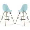 Banco de Bar - Design Escandinavo - Pernas de Madeira - Pack de 2 - Skögur image 9