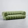 Sofá Estofado em Veludo - Estilo Moderno - 2/3 Lugares - Curvo Teddy image 9