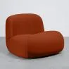 Cadeirão Moderno Minimalista Design Curvo Estofado em Veludo - Conforto e Estilo Contemporâneo - Büba image 9