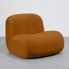 Cadeirão Moderno Minimalista Design Curvo Estofado em Veludo - Conforto e Estilo Contemporâneo - Büba image 9