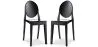 Conjunto de 2 cadeiras de jantar transparentes - Victoria Queen image 9