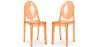 Conjunto de 2 cadeiras de jantar transparentes - Victoria Queen image 9