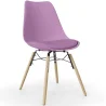 Cadeira de Jantar com Almofada - Design Escandinavo e Pés de Madeira - Skögur image 9