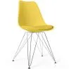 Cadeira de Jantar com Almofada - Design Escandinavo e Pernas de Metal - Skögur image 9