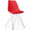 Cadeira de Jantar com Almofada - Design Escandinavo e Pernas de Metal - Skögur image 9