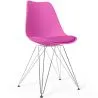 Cadeira de Jantar com Almofada - Design Escandinavo e Pernas de Metal - Skögur image 9