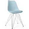 Cadeira de Jantar com Almofada - Design Escandinavo e Pernas de Metal - Skögur image 9