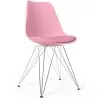Cadeira de Jantar com Almofada - Design Escandinavo e Pernas de Metal - Skögur image 9