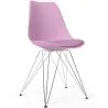 Cadeira de Jantar com Almofada - Design Escandinavo e Pernas de Metal - Skögur image 9