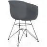 Cadeira de Jantar - Design Escandinavo - Pés Pretos - Polin image 9