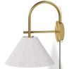 Candeeiro de Parede Dourado Vintage com Ficha e Interruptor - Boly image 9