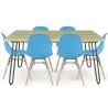 Pack Mesa Hairpin (90x150 cm) + 6 Cadeiras de Jantar Nórdicas Skögur image 9