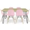 Pack Mesa Hairpin (90x150 cm) + 6 Cadeiras de Jantar Nórdicas Skögur image 9