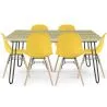 Pack Mesa Hairpin (90x150 cm) + 6 Cadeiras de Jantar Nórdicas Skögur image 9