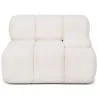 Sofá Modular De Canto Esquerdo - Estofado Em Tecido Bouclé Branco - Bianca image 9