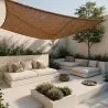 Toldo fibra de coco 4x4M - Vela de sombra 100 % Natural image 9