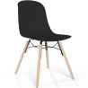 Cadeira de comedor com patas de madeira natural – Estilo moderno e funcionalidade -Broly image 9