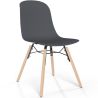 Cadeira de comedor com patas de madeira natural – Estilo moderno e funcionalidade -Broly image 9