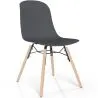Cadeira de comedor com patas de madeira natural – Estilo moderno e funcionalidade -Broly image 9