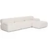Sofá Modular Chaise Longue Estofado em Tecido Bouclé - 3/4 lugares - Bianca image 9