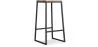 Banqueta com encosto - Madeira e Metal - 76cm - Big Boy image 9