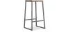 Banqueta com encosto - Madeira e Metal - 76cm - Big Boy image 9