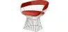 Cadeira de jantar com braços - Couro e metal - Barrel image 9