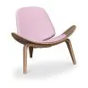 Poltrona de design - Poltrona escandinava - Estofamento em couro sintético - Lucy image 9