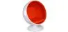 Poltrona de Design Esférica - Estofada em Couro Sintético - Batton image 9