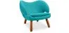 Poltrona Estofada em Tecido - Design Escandinavo - Pelitano image 9