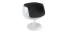 Cadeira Lounge - Cadeira de design branca - Estofada em tecido - Geneva image 9