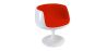 Cadeira Lounge - Cadeira de design branca - Estofada em tecido - Geneva image 9