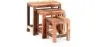 Pack de 3 mesas auxiliares apilables - Madera - Seaside image 9