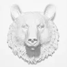 Decoração de Parede - Cabeça de Urso Branco - Uka image 9