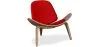 Poltrona de design - Poltrona Escandinava - Estofada em couro - Lucy image 9