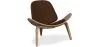 Poltrona de design - Poltrona Escandinava - Estofada em couro - Lucy image 9