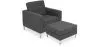 Poltrona de Design com Descanso de Pés - Estofado em Caxemira - Konel image 9