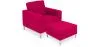 Poltrona de Design com Descanso de Pés - Estofado em Caxemira - Konel image 9