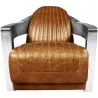 Cadeira de design com braços - Estofada em couro - Lounge image 9