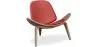 Poltrona de design - Poltrona Escandinava - Estofada em couro - Lucy image 9