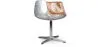 Cadeira Lounge - Cadeira de design - Couro e metal - Conhaque image 9
