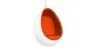 Poltrona de Design em forma de Ovo Suspensa - Estofada em Tecido - Eny image 9