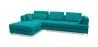 Chaise longue com 3 lugares - Estofado em tecido - Boretti image 9
