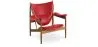 Poltrona de Design com Braços - Madeira e Couro - Captain image 9