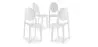 Pack de 4 Cadeiras de Jantar Transparentes - Victoria Queen image 9