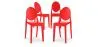 Pack de 4 Cadeiras de Jantar Transparentes - Victoria Queen image 9
